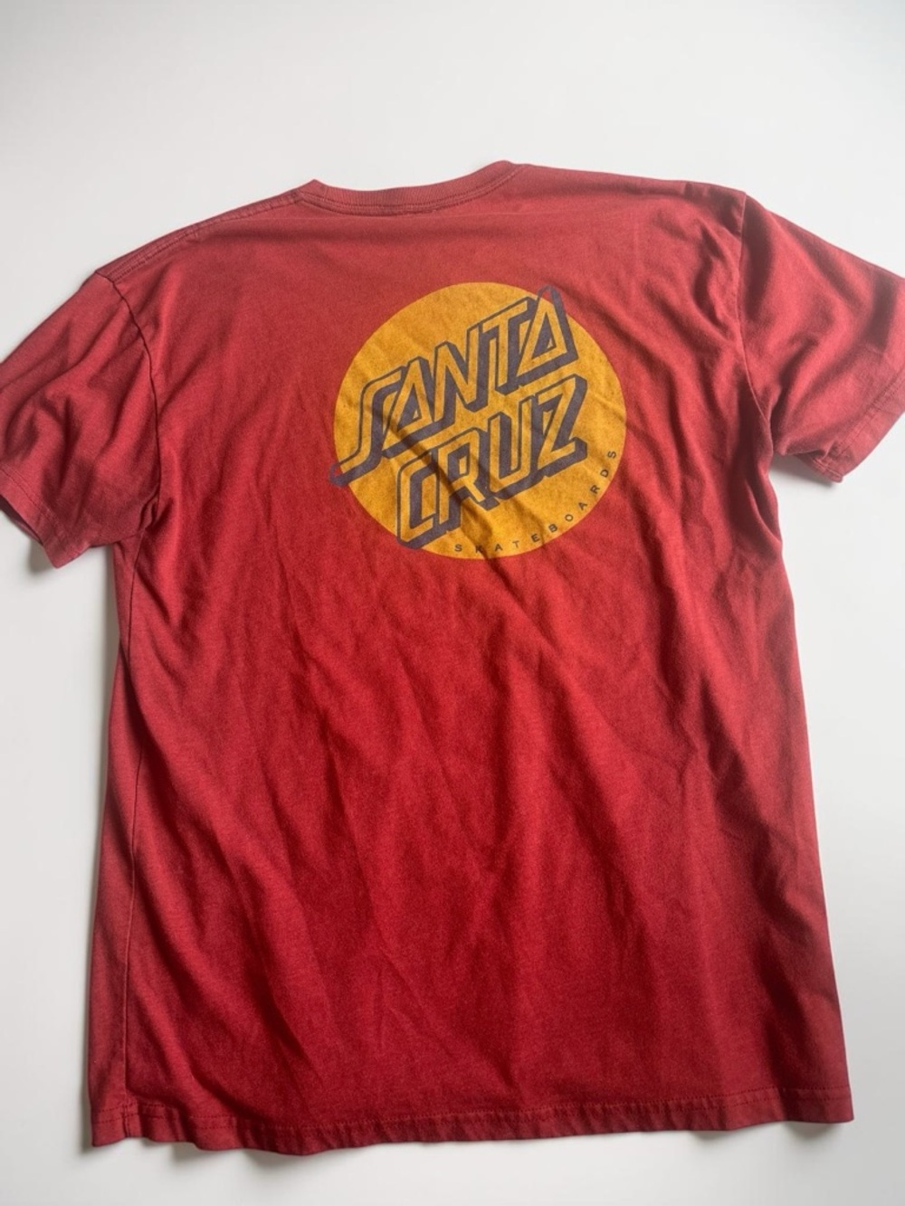 Santa Cruz Skateboards T Shirt Mens XL Red Logo Graphic